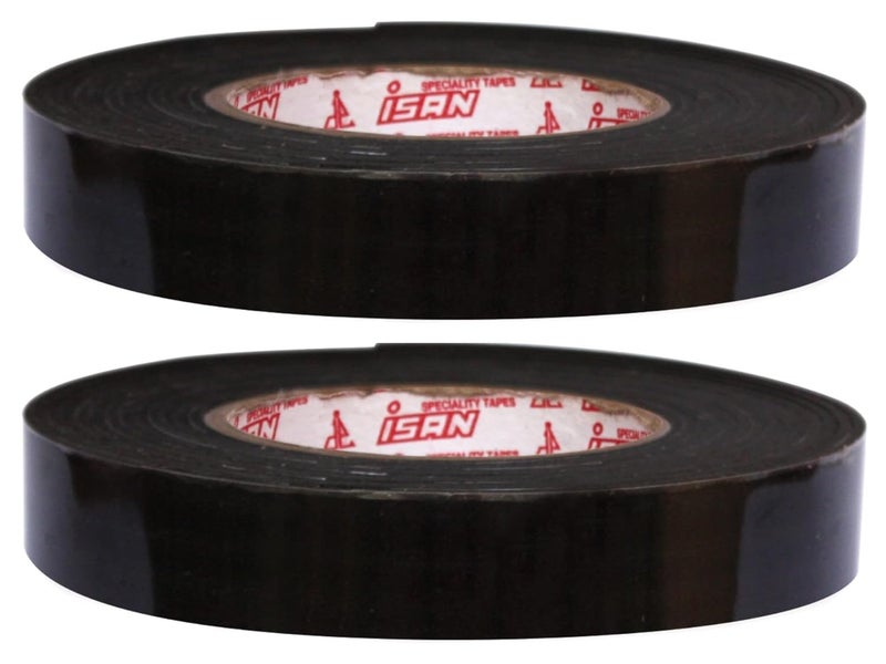 ISAN ® Black Single Side Adhesive Gasket/EVA Foam Tape 2mm thickness 24mm (Approx 1") Width X 5 Meter Length (6 Pc. Set) - Image 1