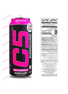 C5 Energy C5 Energy Drink Supercharge Pink Lemonade Pre Workout - Sugar Free, Zero Calories, 200mg High Caffeine , Creatine - Beta Alanine - Citrulline Malate - High-Performance Pre-Workout Booster Supplement Pack of 12  - Image 4