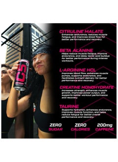 C5 Energy C5 Energy Drink Supercharge Pink Lemonade Pre Workout - Sugar Free, Zero Calories, 200mg High Caffeine , Creatine - Beta Alanine - Citrulline Malate - High-Performance Pre-Workout Booster Supplement Pack of 12  - Image 5
