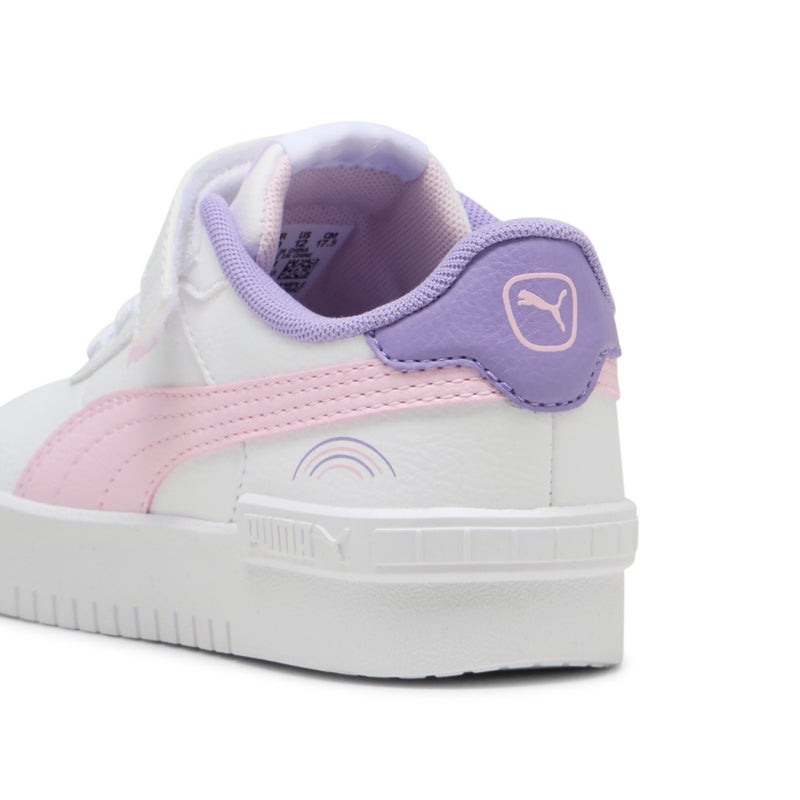 PUMA Jola Colorful Rainbow Girls White Sneakers - Image 3