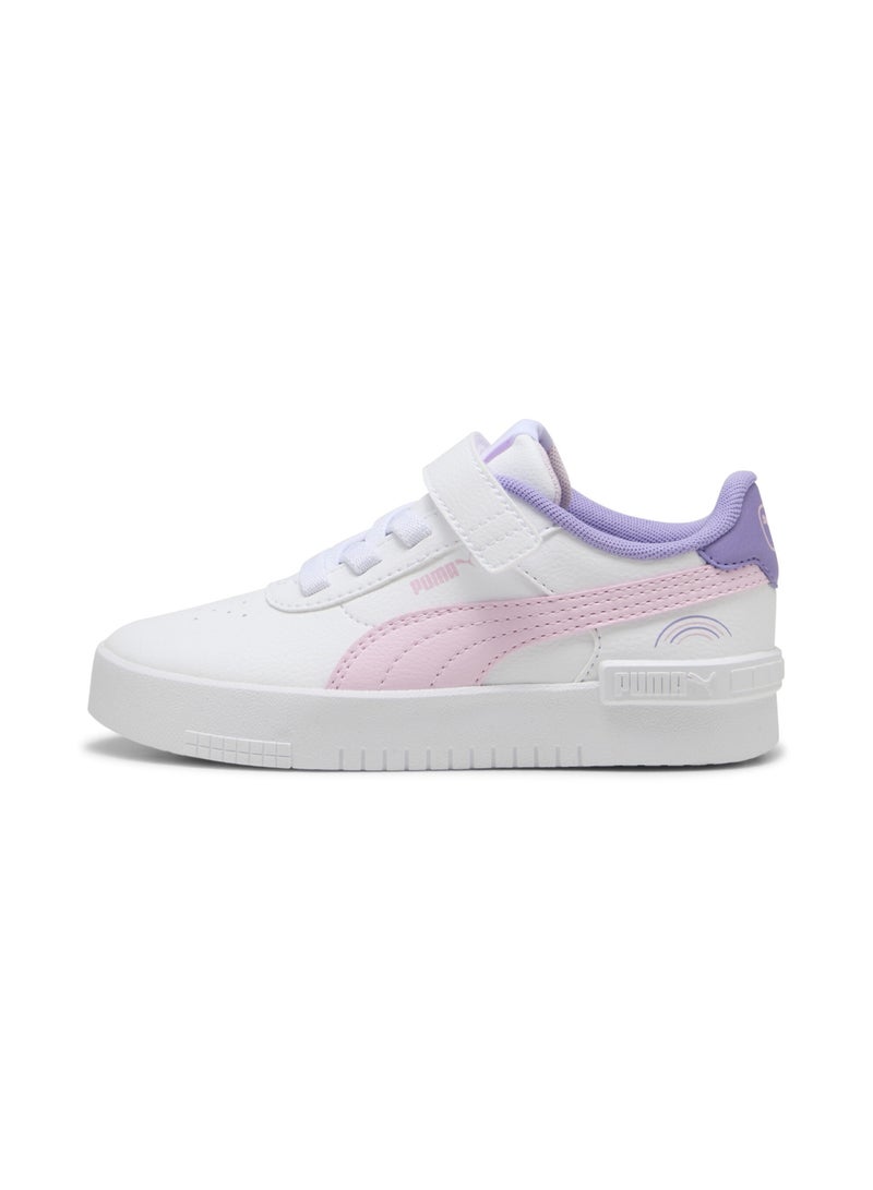PUMA Jola Colorful Rainbow Girls White Sneakers - Image 1