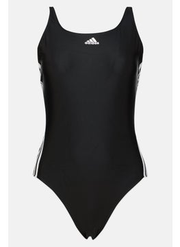 Adidas Women Sportswear Fit Brand Logo Swimsuit, Black  - Image 1