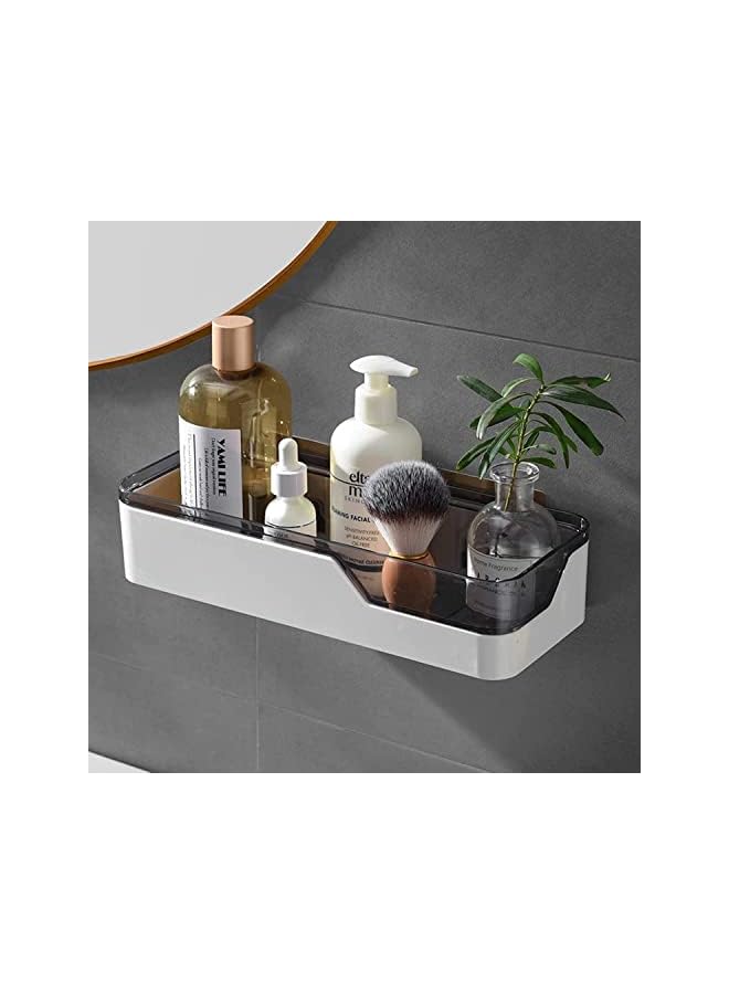 Raxoom Adhesive Bathroom Shelf Bath Organizer + Adhesive Soap Tray, No Drilling Bathroom & Kitchen Organizer, Wall Mounted Storage Shelf, Accessories Organizes shower caddy,1Pc Shelf + 1Pc Soap Tray - Image 2