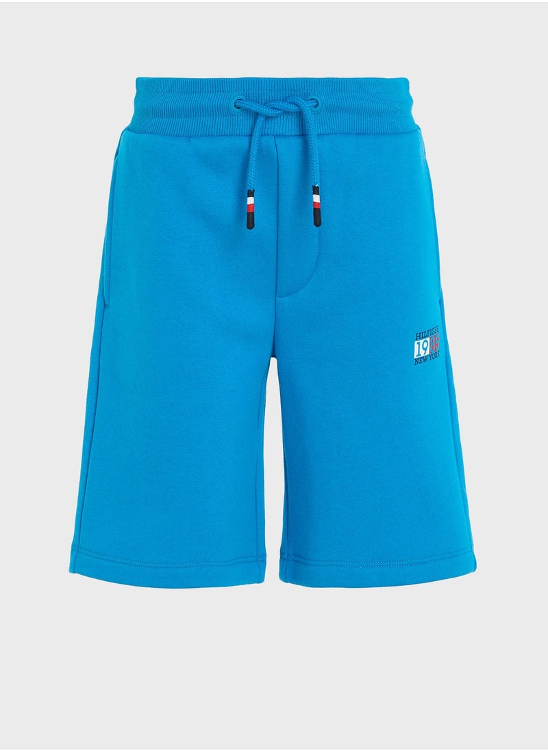 TOMMY HILFIGER - Youth Monogram Sweatshorts - Image 1