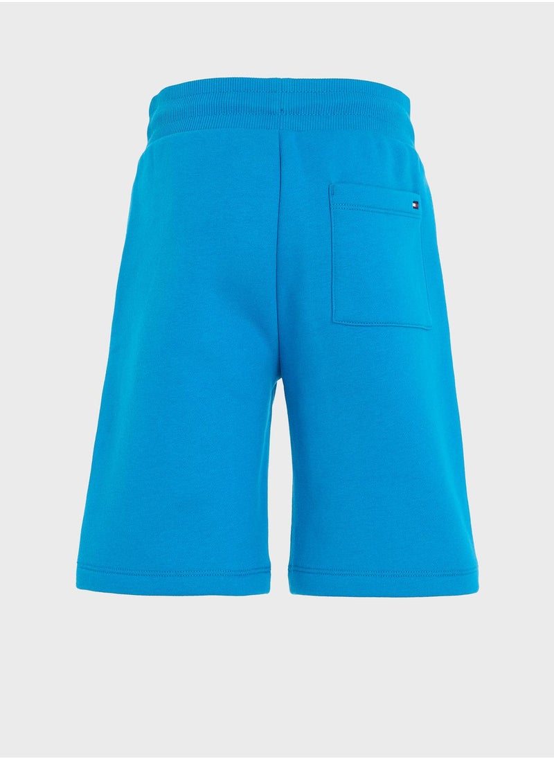 TOMMY HILFIGER - Youth Monogram Sweatshorts - Image 1