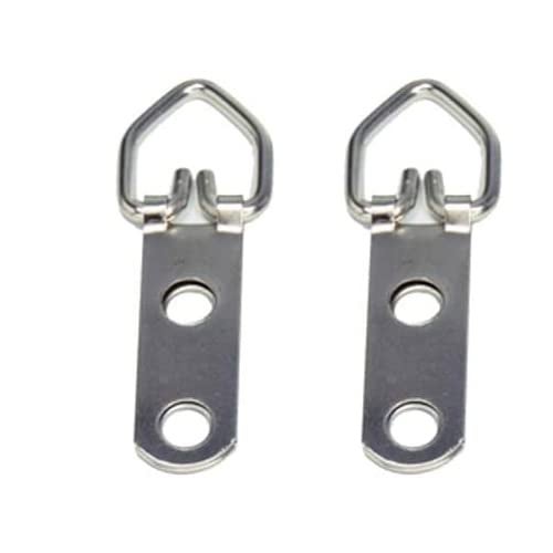 888 Corp 2 Hole Heavy Duty D Ring Picture Hanger with Screws - Pro Quality (100) - Image 4