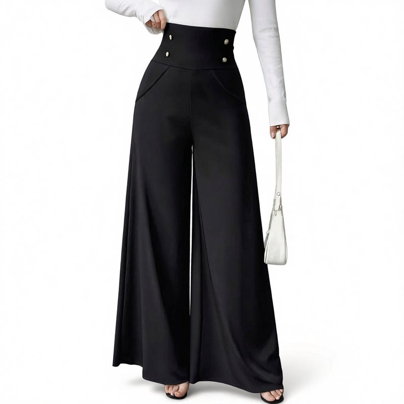 Fashion Straight Leg Casual Pants for Women, Wrinkle-Free - Image 1