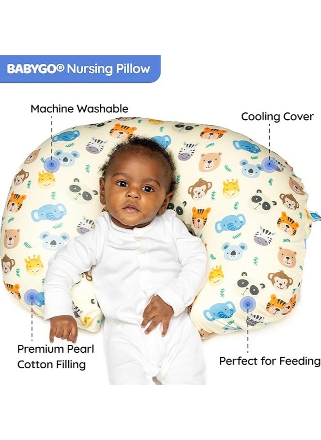 Moro Moro C-Shape Nursing & Maternity Pillow – Soft, Breathable Support for Breastfeeding & Pregnancy  - Image 2
