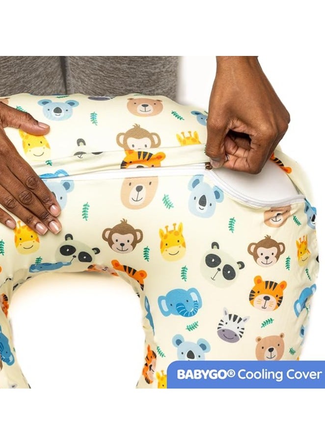 Moro Moro C-Shape Nursing & Maternity Pillow – Soft, Breathable Support for Breastfeeding & Pregnancy  - Image 3
