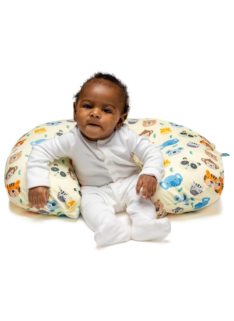 Moro Moro C-Shape Nursing & Maternity Pillow – Soft, Breathable Support for Breastfeeding & Pregnancy  - Image 4