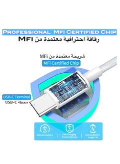 SH PROTECT TOUCH Original USB C To USB C Charging Cable 60W [MFi Certified]PD 3A C To C Fast Charging, for iPhone 16/15/Plus/Pro/Pro Max, MacBook Pro/Air, iPad Pro/Air/mini, galaxy S24/S23/S24, Pixel, and More  - Image 2