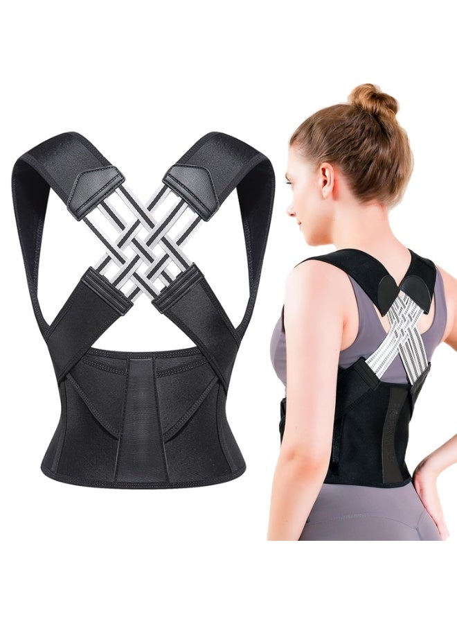 FDTY مصحح الوضع للرجال والنساء، دعامة ظهر قابلة للتعديل، مصحح استقامة الظهر، تصحيح الحدب، دعامة العمود الفقري - Image 1