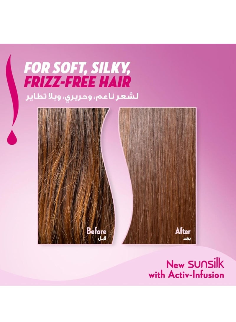Sunsilk شامبو سنسيلك، للشعر الضعيف والباهت، القوة واللمعان، مع بروفيتامين B5، أرجينين وزيت جوز الهند، 2 × 350 مل - Image 3
