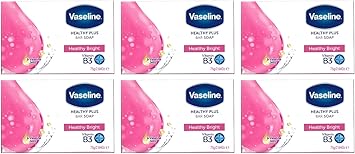 Vaseline Vaseline Healty Plus Healthy Bright Soap 75g Pack of 6 2 - Image 1