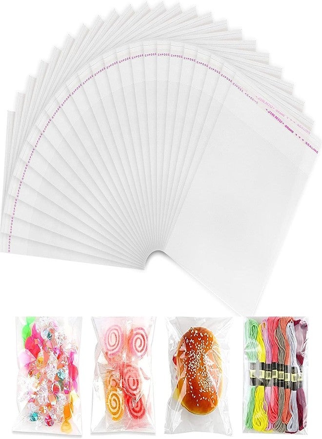 GSXRB 1000PCS Cello Bags Packaging,3.54 Mil Small Cellophane Bags Self Adhesive,Resealable Cellophane Bag for Packaging,Clear Cookie Bags (4X6.7inch - Image 2