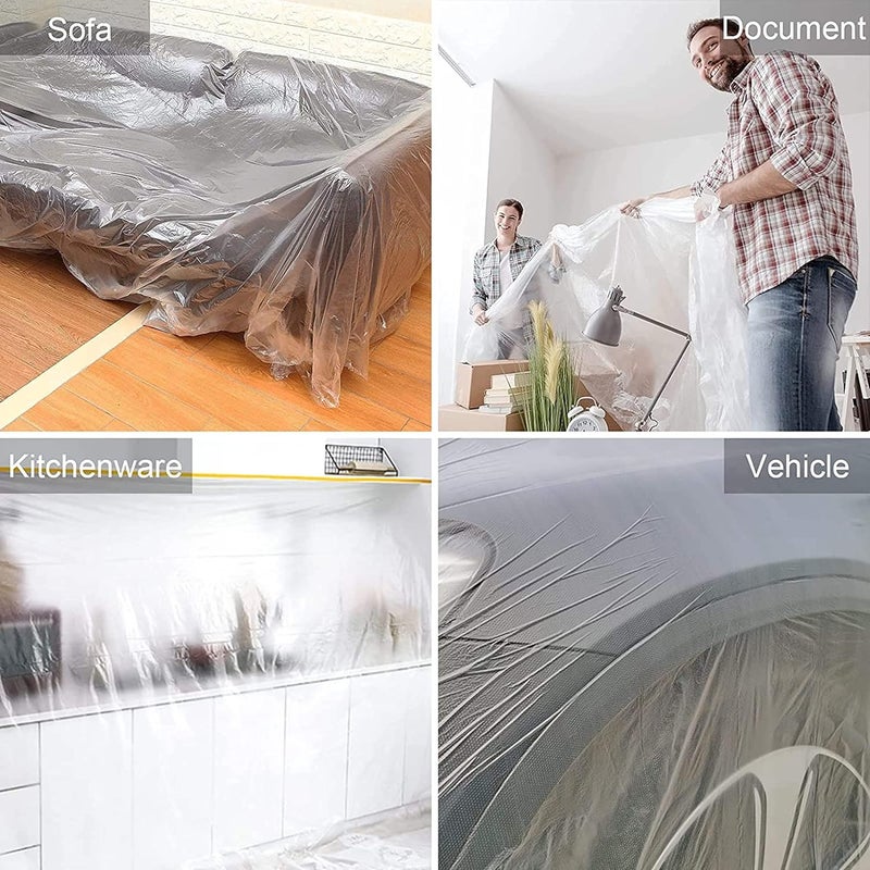 Homdum ورقة تغطية حماية الطلاء مسبقة الشريط من هومدوم وطول الشريط (1100 مم × 20 متر) - Image 5