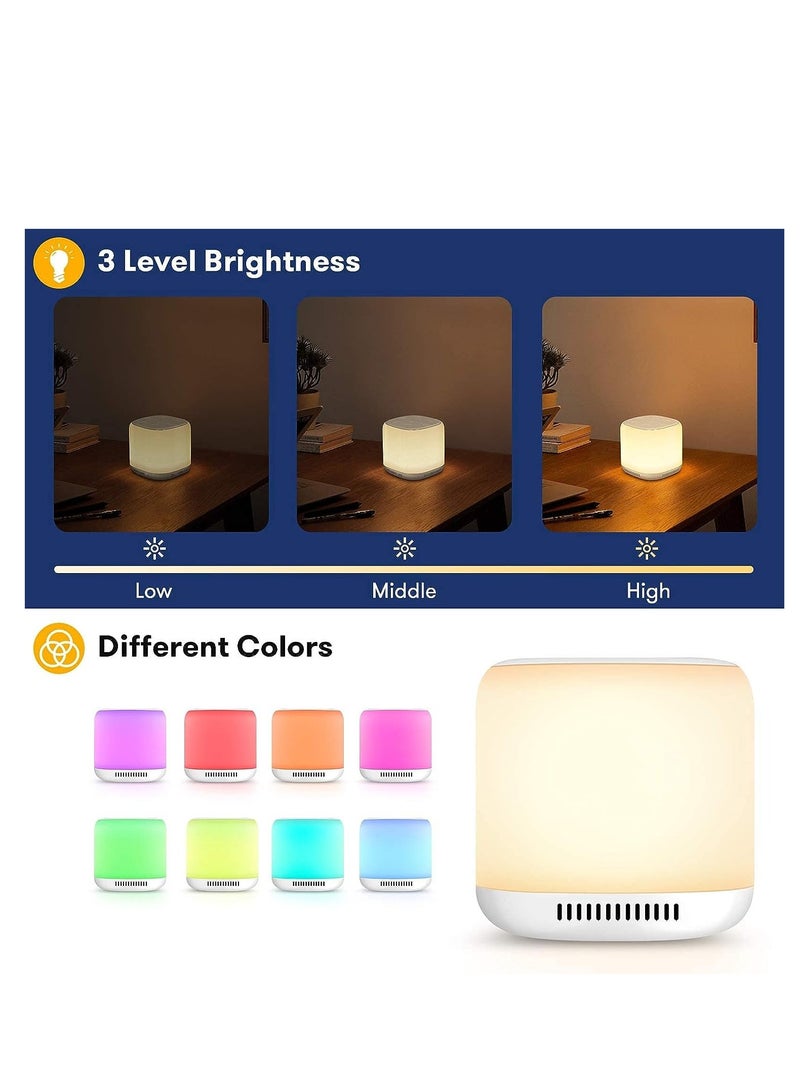 VanSmaGo White Noise Machine Baby Sound Machine with 34 Natural Sounds and 8 Colour Night Light for Baby Sleeping Continuous or Timer Memory Function - Image 4