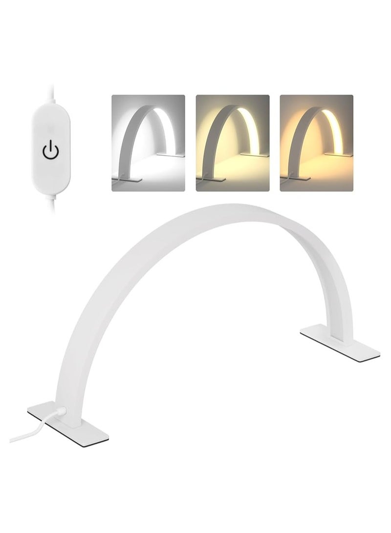Half Moon Nail Desktop LED Light 58cm White  - Image 1