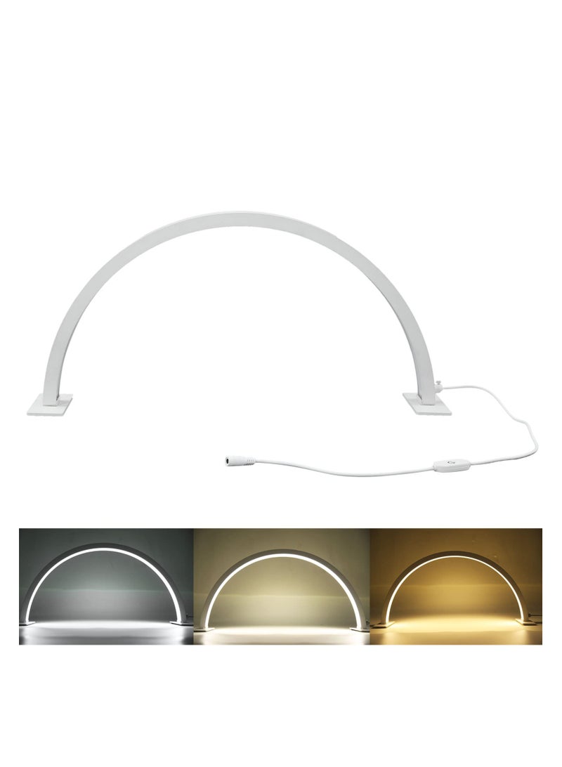 Half Moon Nail Desktop LED Light 58cm White  - Image 5