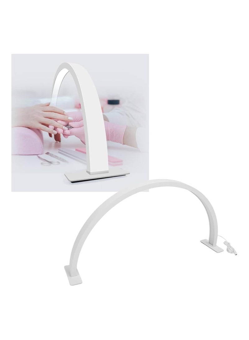 Half Moon Nail Desktop LED Light 58cm White  - Image 4