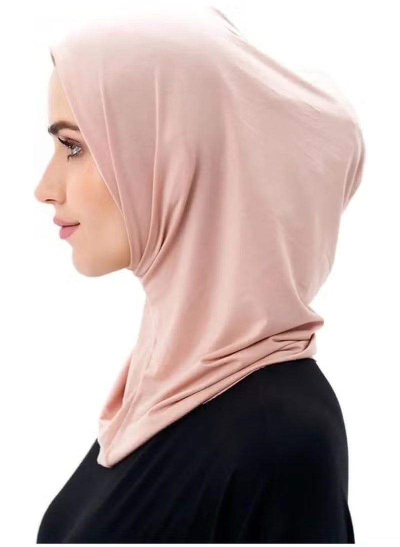 يا إلهي وشاح للرأس 2: وشاح أنيق ومريح للحجاب القابل للتمدد غطاء ممتاز وشاح طويل كلاسيكي مريح للنساء والفتيات (أخضر ووردي) - Image 2