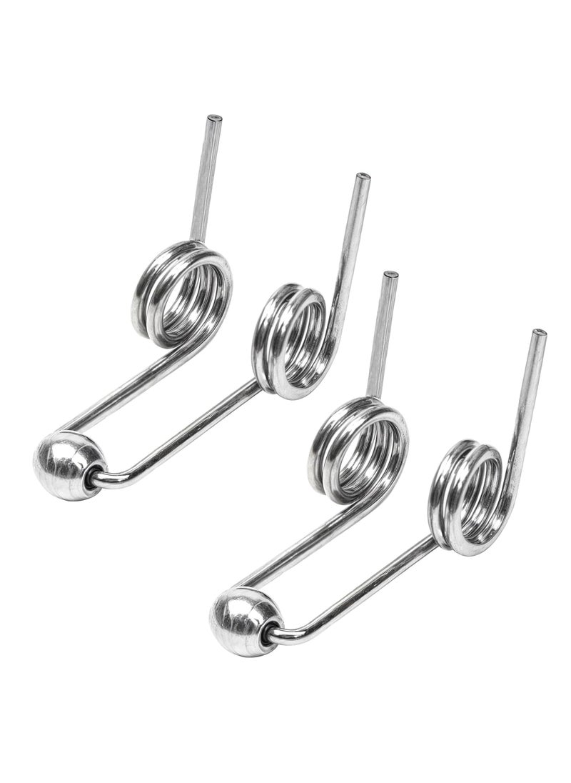 Marsrut 2PCS Double Return Torsion Springs Fit for 25mm098 Diameter Curling Iron Rod  Part Replacement Accessories for Hair Rollers Length 24mm Wire Diameter 10mm 