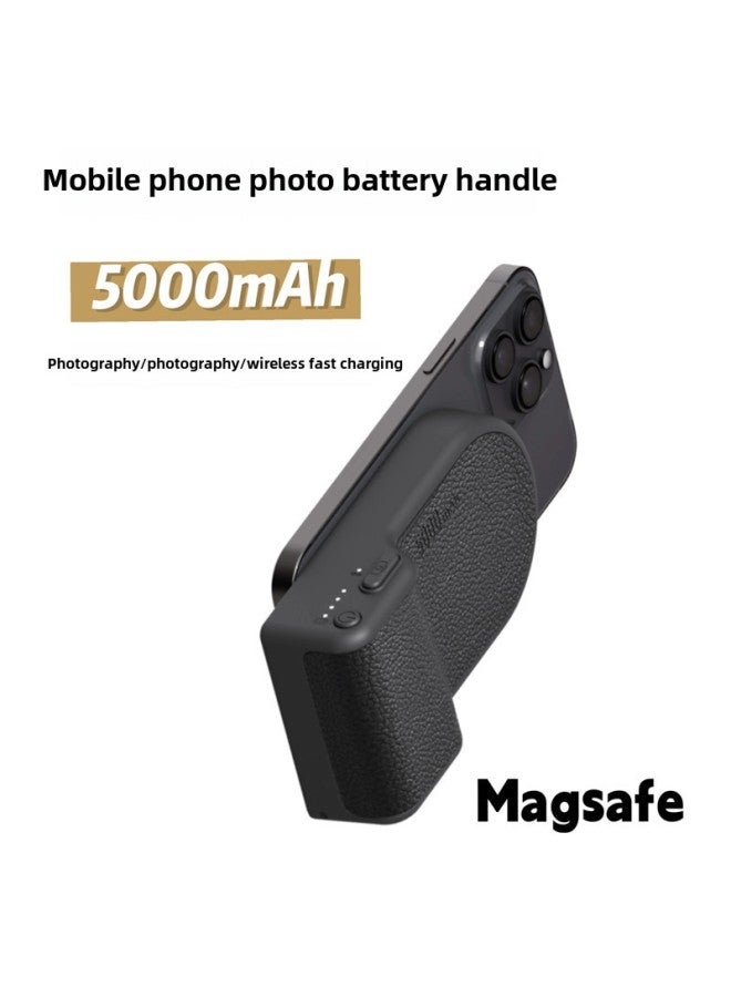 Magnetic Suction Wireless Charging Treasure Bluetooth Camera Assistant Portable Handheld Anti-shake Magsafe Mobile Power Camera Handle-Color:Emerald Beat-Aid Handle BBC-13  - Image 1