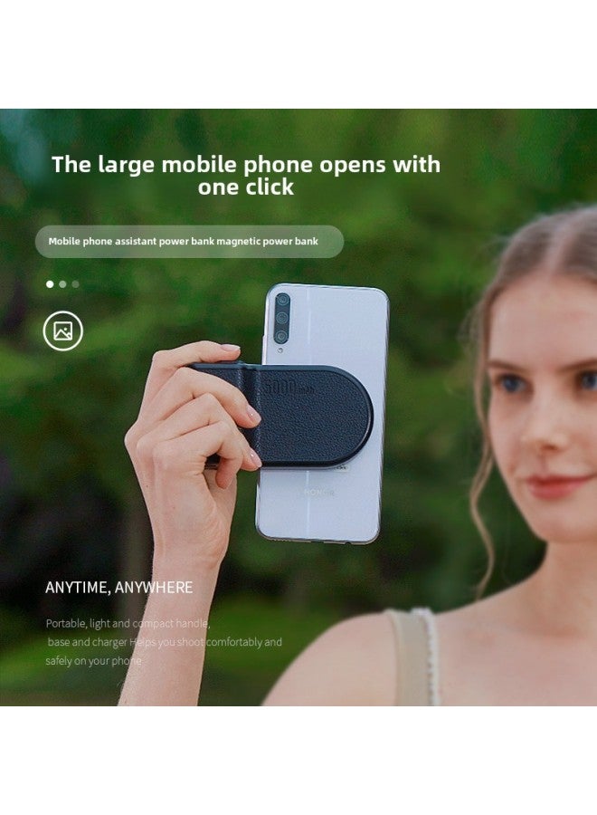 Magnetic Suction Wireless Charging Treasure Bluetooth Camera Assistant Portable Handheld Anti-shake Magsafe Mobile Power Camera Handle-Color:Emerald Beat-Aid Handle BBC-13  - Image 2