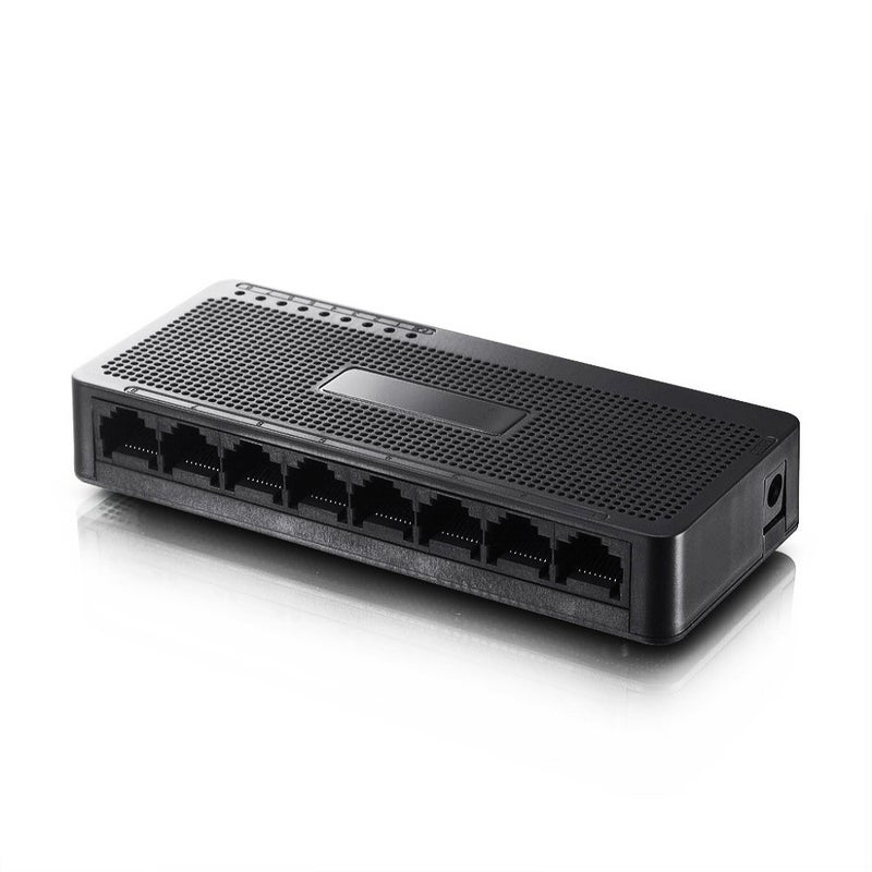 Netis ST3108S 8 Port 10/100Mbps Fast Ethernet Switch | Desktop Ethernet Splitter, Ethernet Hub, Plug and Play, Traffic Optimization Auto-Negotiation RJ45 Ports with Compact Design - Image 1