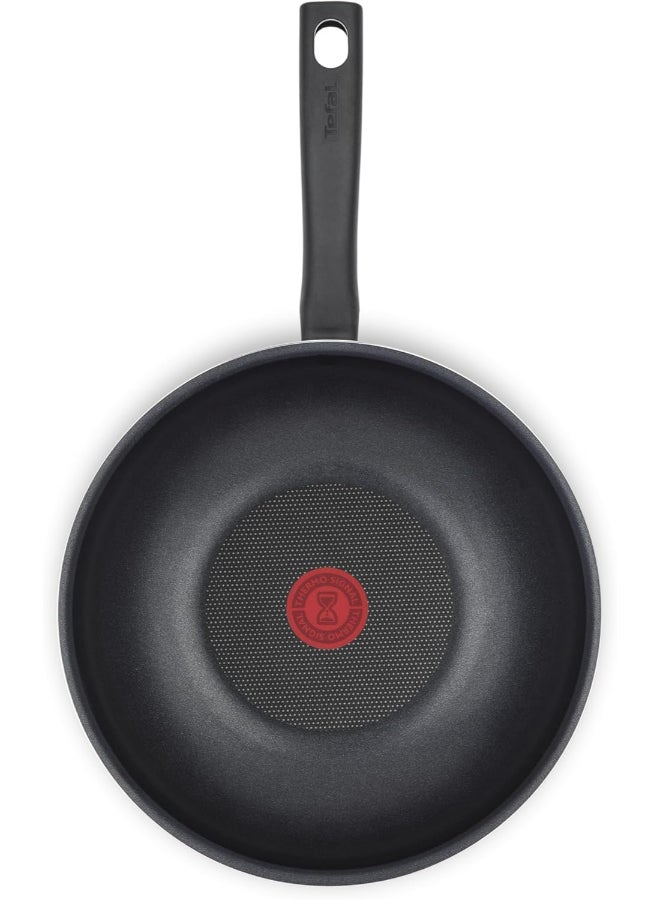 Tefal Tempo Flame Wokpan With Handle Size 28 Cm Red - Image 2