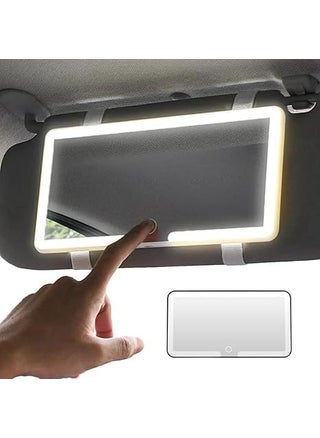 Car Vanity Mirror Rechargeable Car Makeup Mirror with LED Lights LED Car Visor Vanity Mirror Cosmetic Mirror with Builtin Rechargeable Battery Dynamic Car Make Up Mirror with Light - pzsku/ZB1E7951271400770C7D4Z/45/1751961870/c45e928d-a212-4364-ab03-dcceaa82c7bd