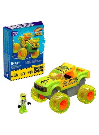 MEGA Hot Wheels Monster Trucks Smash Crash Race Ace Playset