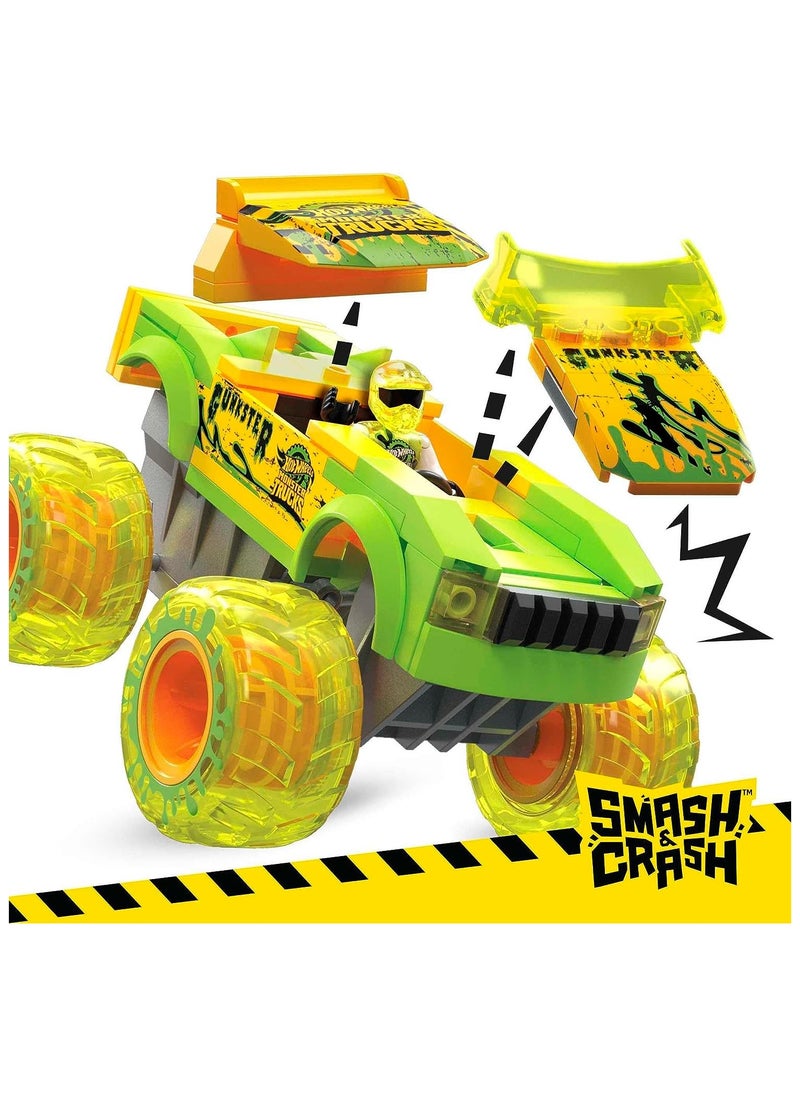 MEGA - Hot Wheels Monster Trucks Smash & Crash Race Ace Playset - Image 1