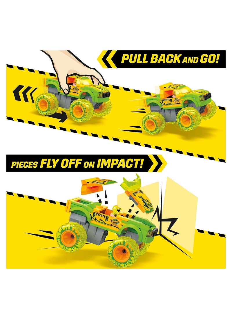 MEGA - Hot Wheels Monster Trucks Smash & Crash Race Ace Playset - Image 1