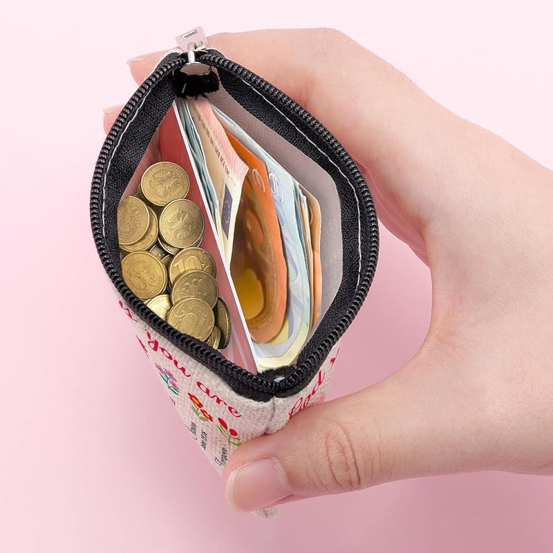 Sfodiary Christian Gifts Women Coin Purse Bible Verse Inspirational Gifts for Mom Sister Daughter Religious Spiritual Gift for Coworker Friend Motivational Presents Christmas Birthday Gift Zipper Change Pouch - Image 4