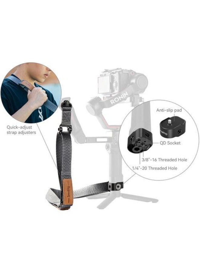SmallRig Weight-Reducing Shoulder Strap For DJI RS 3 / RS 3 Pro / RS 2 4118 - Image 2