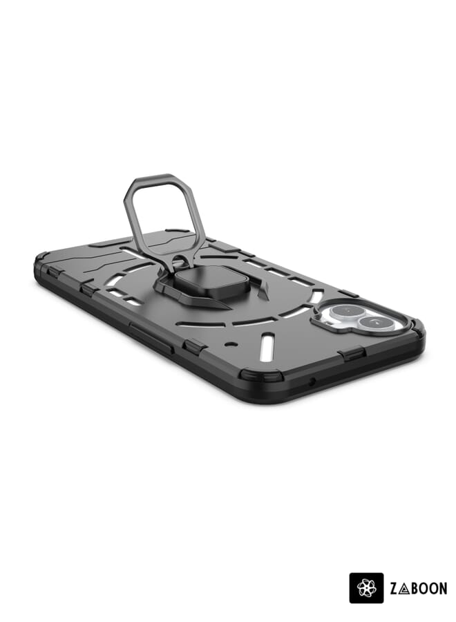 Protective Case Cover For Nothing Phone 1 PC + TPU Shockproof Protective  with Magnetic Ring Holder  - Image 5