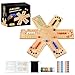 ALANGDUO Deeper Holes Larger Marbles Original Wooden Marble Board Game Portable for 26 Players Wahoo Game with 36 Marbles 12 Dice for Family Friends Party Travel and Camping - Image 2