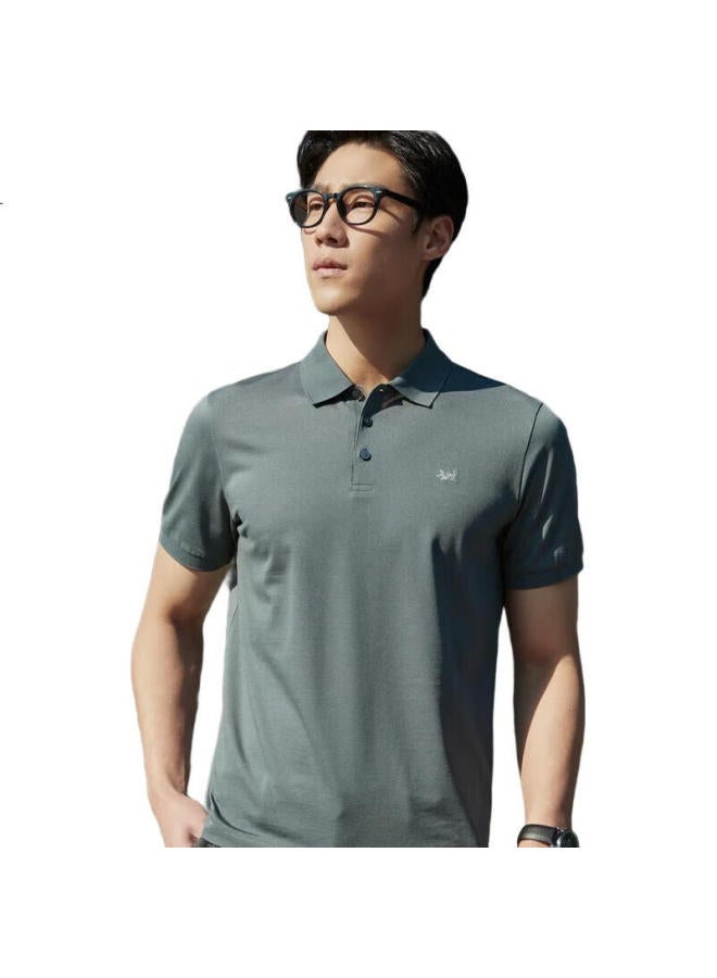 Youngor Men'S Polo Shirt Summer Youth Men'S Business Casual Short Sleeve High-End Polo Shirt Pickled Vegetables L - Image 1