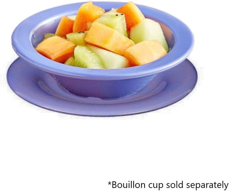 TrueCraftware TrueCraftware 512 Saucer Melamine Purple Color Set of 12 for Bouillon CupSalad Bowl  Dishwasher Safe BreakResistant Appetizer Dessert Plates Coffee Cup Saucers Drinkware Home Restaurants  - Image 2