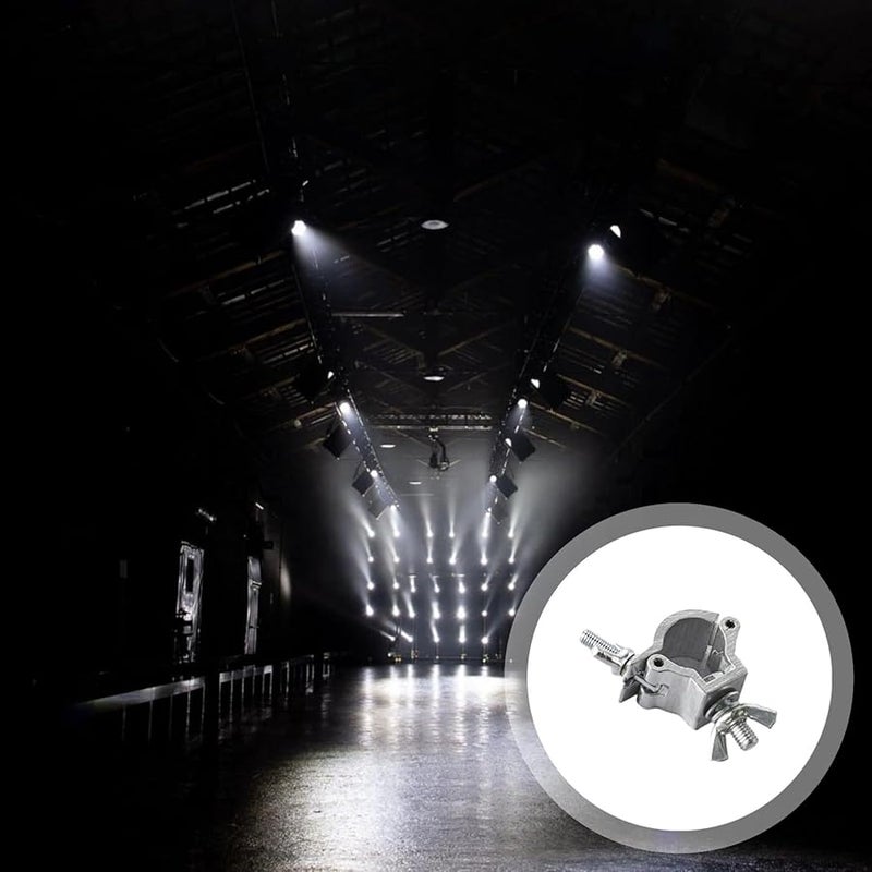 مشبك سقالة من سبائك الألومنيوم 360 درجة دوار للأنابيب المستديرة مع صامولة جناحية ومشبك متقاطع - Image 4