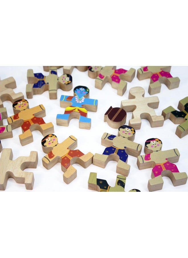 Taali TAALI Toys Makhan Chor Stacking Toy | Dahi Handi Krishna Toy | 16 pc Figurine Stacking Educational Toy | Cultural Awareness | for 4 Years and Above  - Image 5