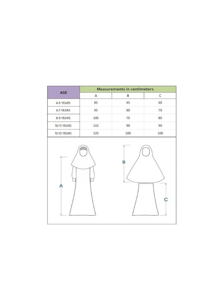 Elanesa  Flower Prayer Dress For Girls White Color  - Image 5