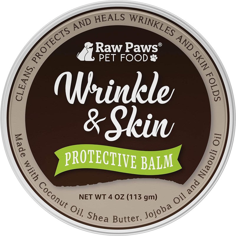 Raw Paws Wrinkle & Skin Balm - BONUS SIZE - (4-ounce) - Lick-Safe Wrinkle Balm for Dogs, Paste for Bulldogs - Dog Cream for Face, Skin Fold Care for Dogs - Tail Pocket Cleaner, Dog Healing Ointment - Image 2
