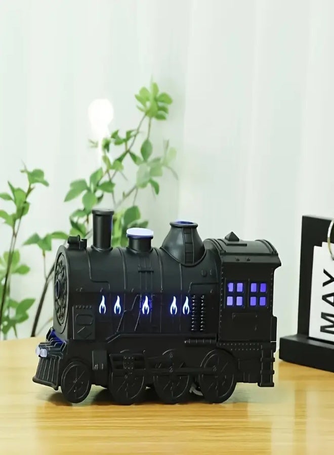 AROAQ 300ml Train-Shaped Essential Oil Diffuser – USB-Powered Black Steam Locomotive Design with Dual Lights & 2 Mist Modes for Large Rooms, Home, Office & Hotel Use - Image 5