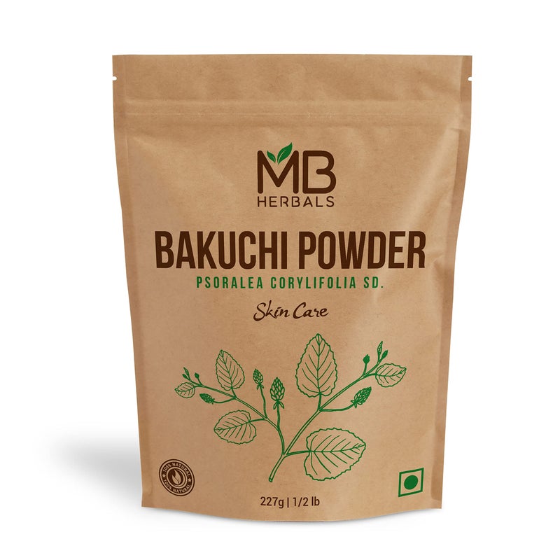 MB Herbals بودرة باكوتشي من MB Herbals 8 أونصات / 227 جرام | مسحوق بذور بيسوراليا كوريليفلوليا | بابشي | العناية بالبشرة - Image 1