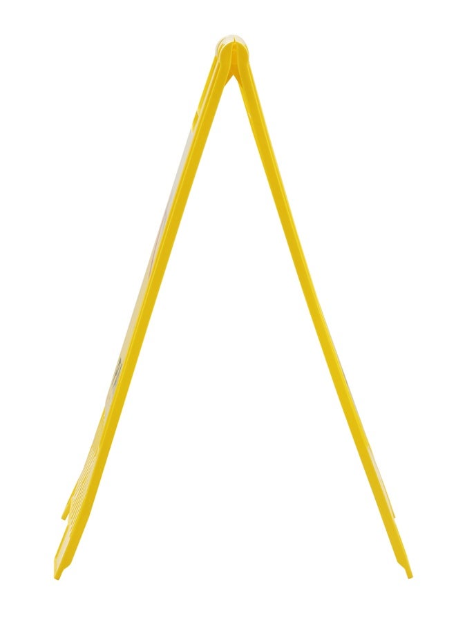 لوازم برو7 حاجز أصفر ممنوع الوقوف - لوحة تحذير مزدوجة الجانبين قابلة للطي والثبات الذاتي، بلون أصفر عالي الوضوح ومقبض للحمل، مثالية للمداخل ومواقف السيارات ومناطق العمل والبناء - Image 4