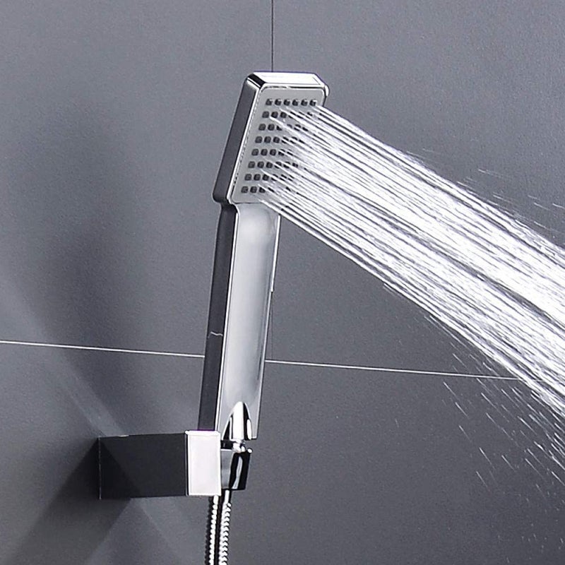 CUROVIT CUROVIT Payton Set of 2 ABS Hand Shower Telephonic Shower in Chrome Finish with ABS Holder and 15 Mtr Stainless Steel Flexible Tube for Bathroom Bathroom Cleaning Set of 2  - Image 5