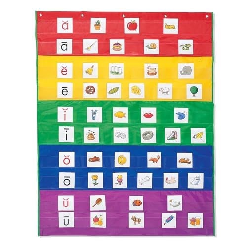 Learning Resources Rainbow Pocket Chart, Classroom or Homeschool Supplies - Image 1
