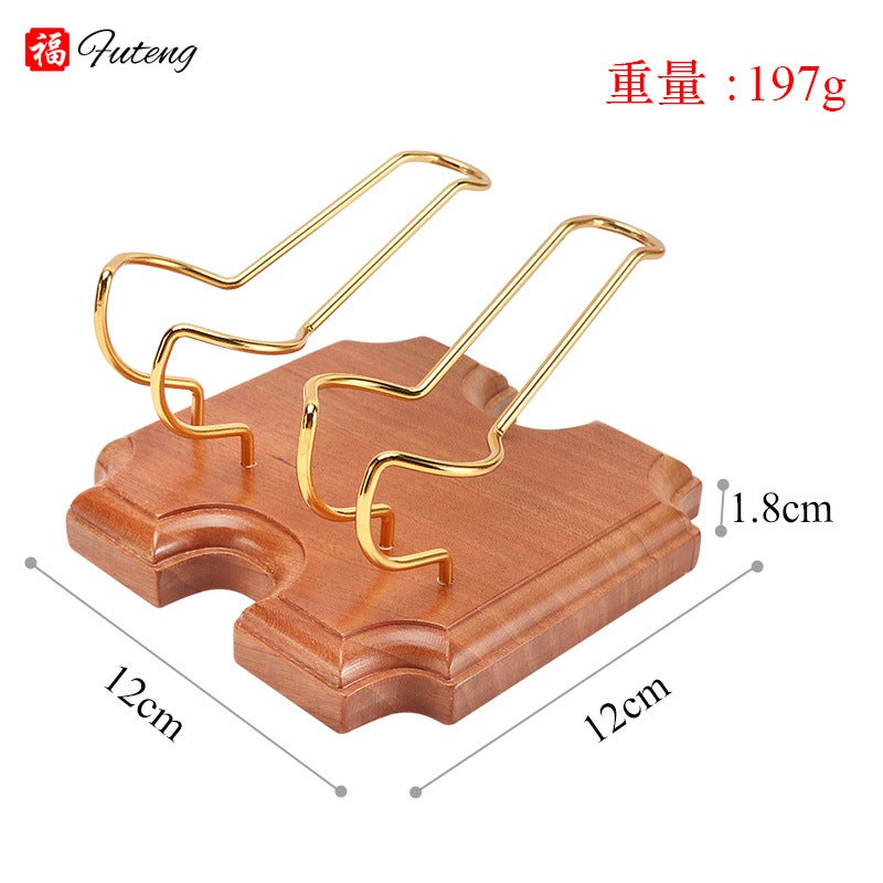 Futeng Manufacturers Solid Wood Single Multi-Bit Pipe Rack Creative Smoking Set Display Rack Cherry Wood Phnom Penh Pipe Holder - Image 1